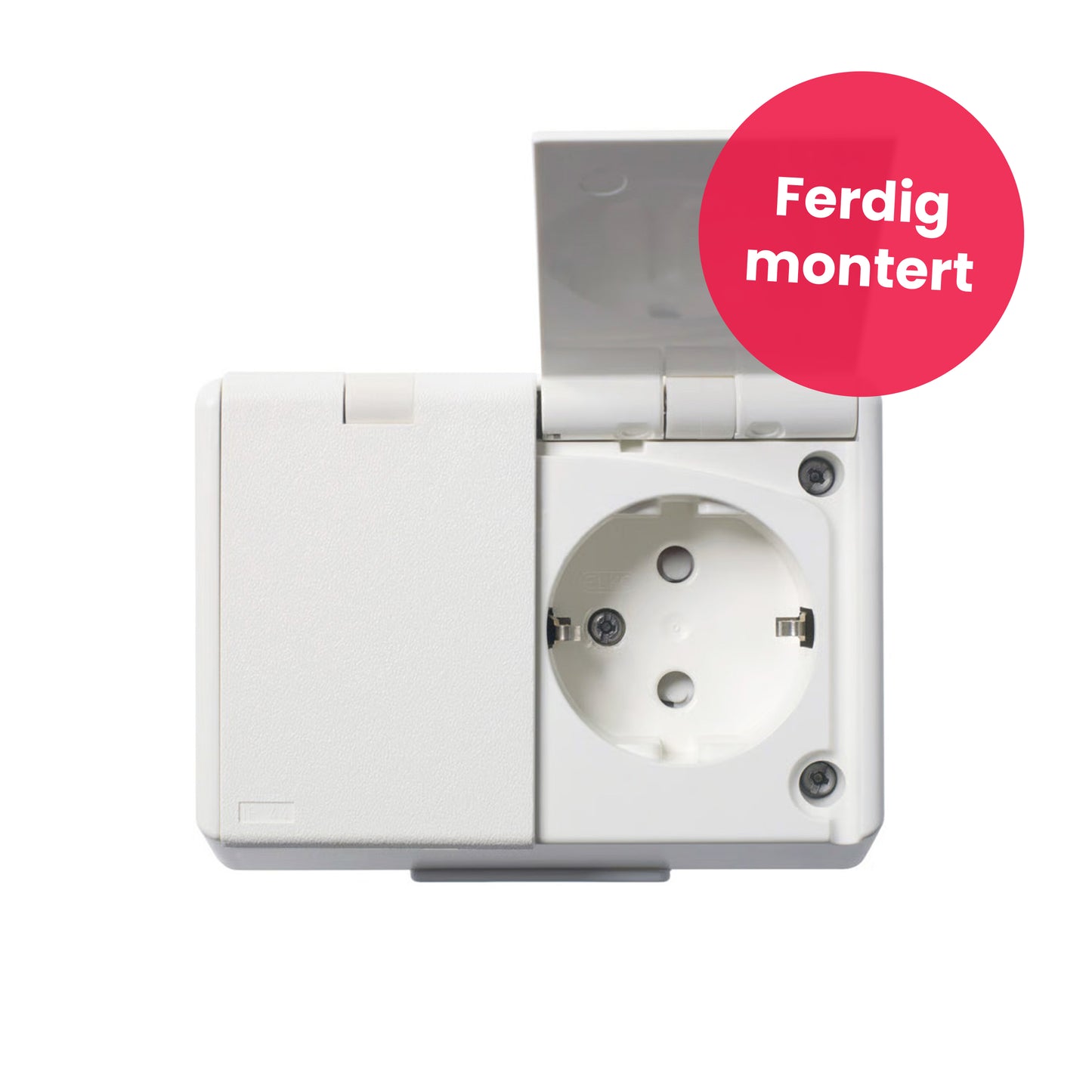 Utestikk ferdig montert