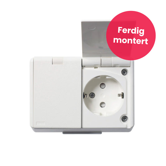 Utestikk ferdig montert
