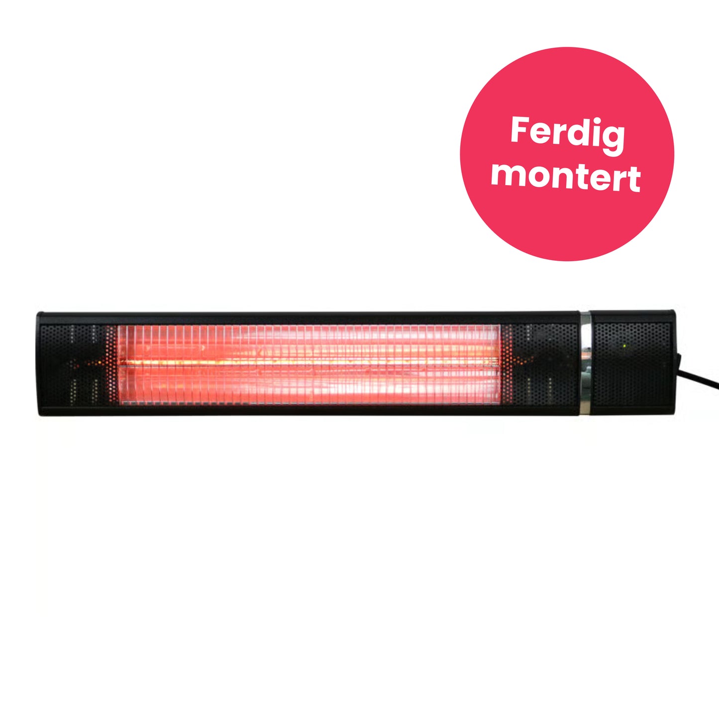 Terrassevarmer m/fjernkontroll ferdig montert
